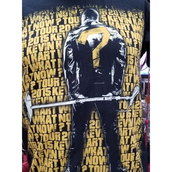 KEVIN HART 2015 What Now? Tour Black T-Shirt Size Medium Comedy - Picture 3 of 5